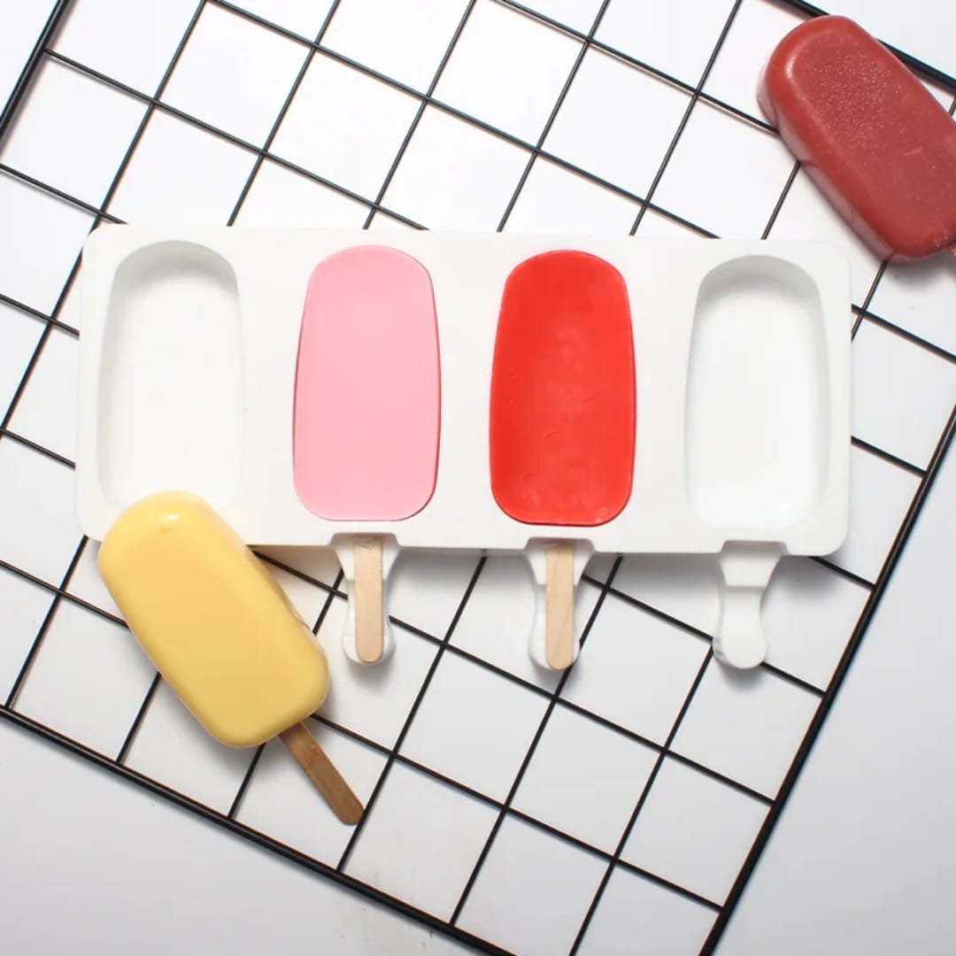 Food Safe Silicone Popsicle Mould with lid