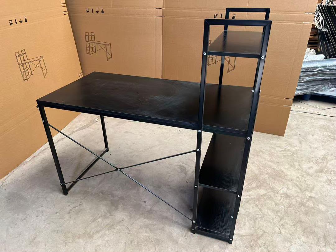 Large Modern Ergonomic Desk / Workstation with Shelves