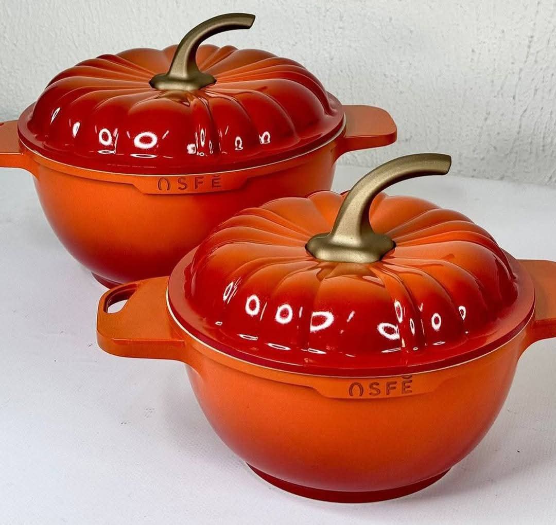 9PCS USFE PUMPKIN Granite cookware set