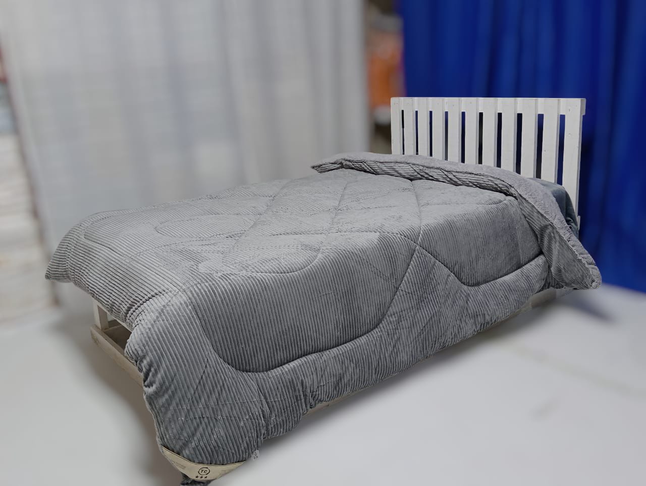 Single velvet duvet