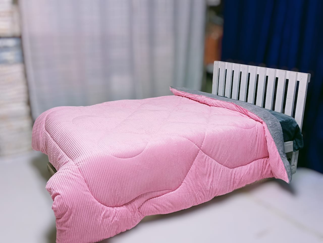 Single velvet duvet