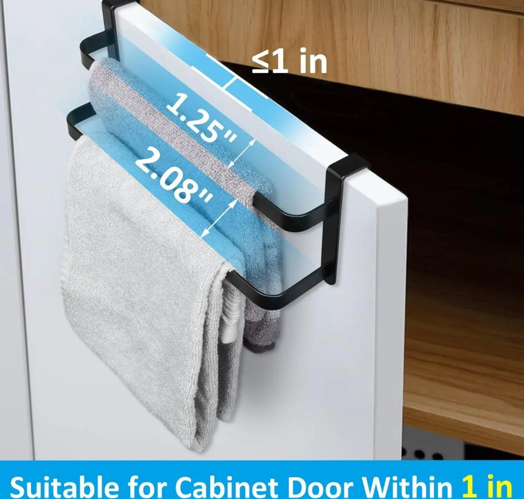 Double layer kitchen towel holder.