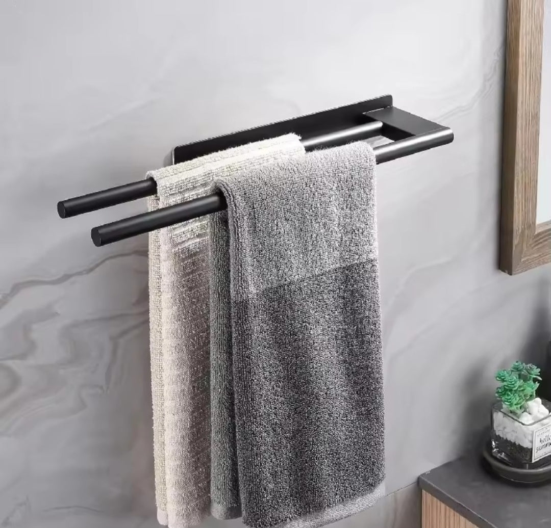Double layer towel holder