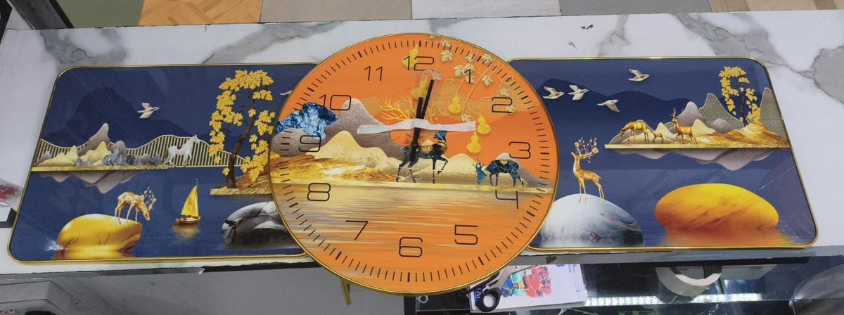 Modern 3-Piece Wall Clock