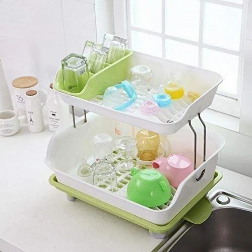 Rust free modern 2layer dishrack