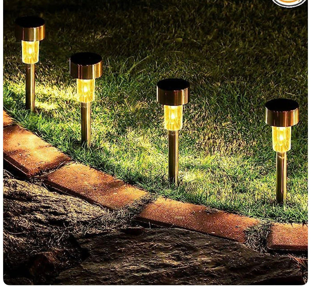 Waterproof Outdoor Solar Garden Pathway Lights – 10pcs