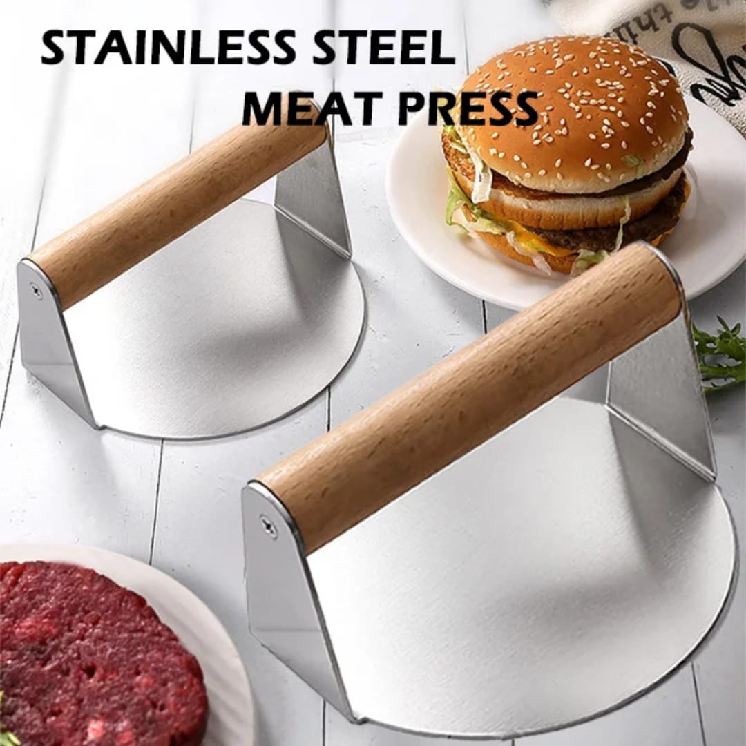Heavy duty round stainless steel Chapati spinner\burger press