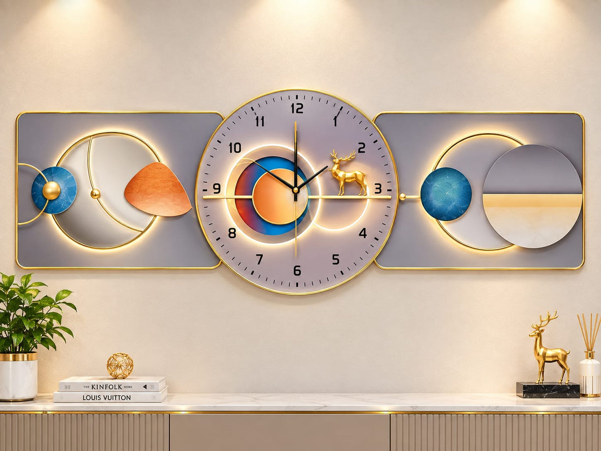 Modern 3-Piece Wall Clock