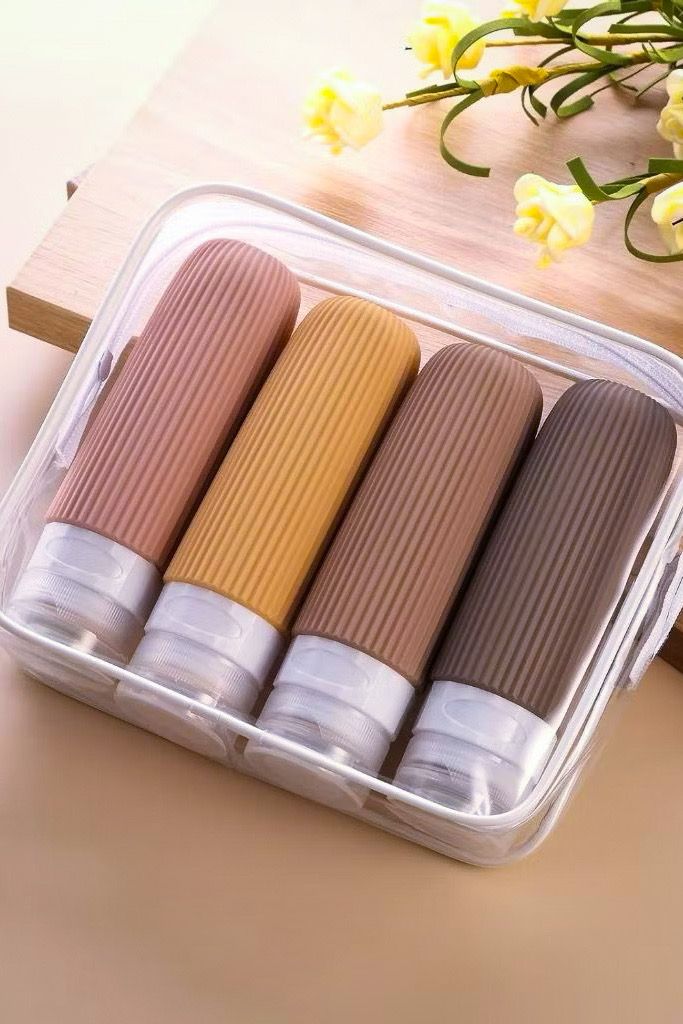 Silicone big capacity colourful travel lotion bottles