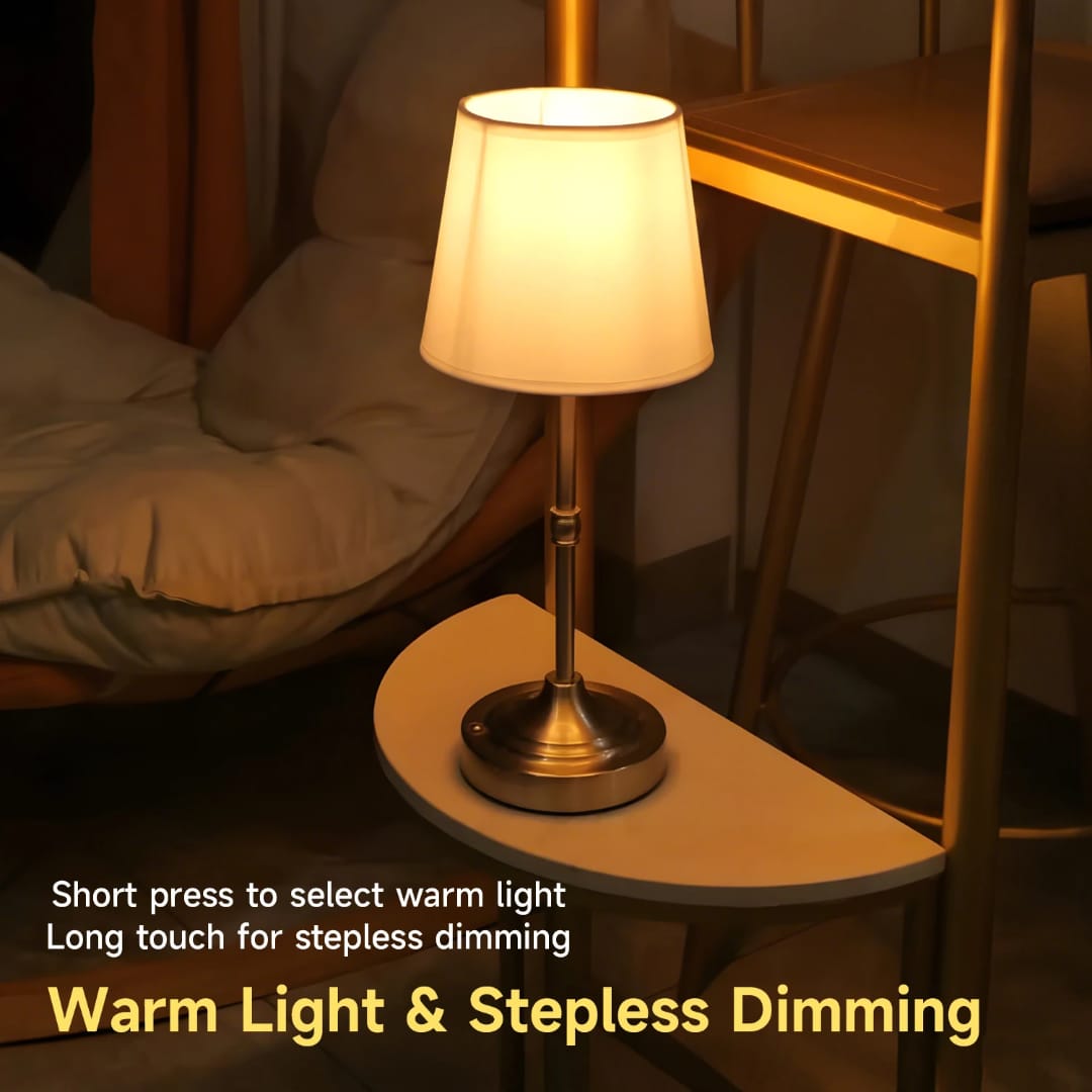 Modern Rechargeable LED Table Lamp  Elegant Wireless Ambient Lighting