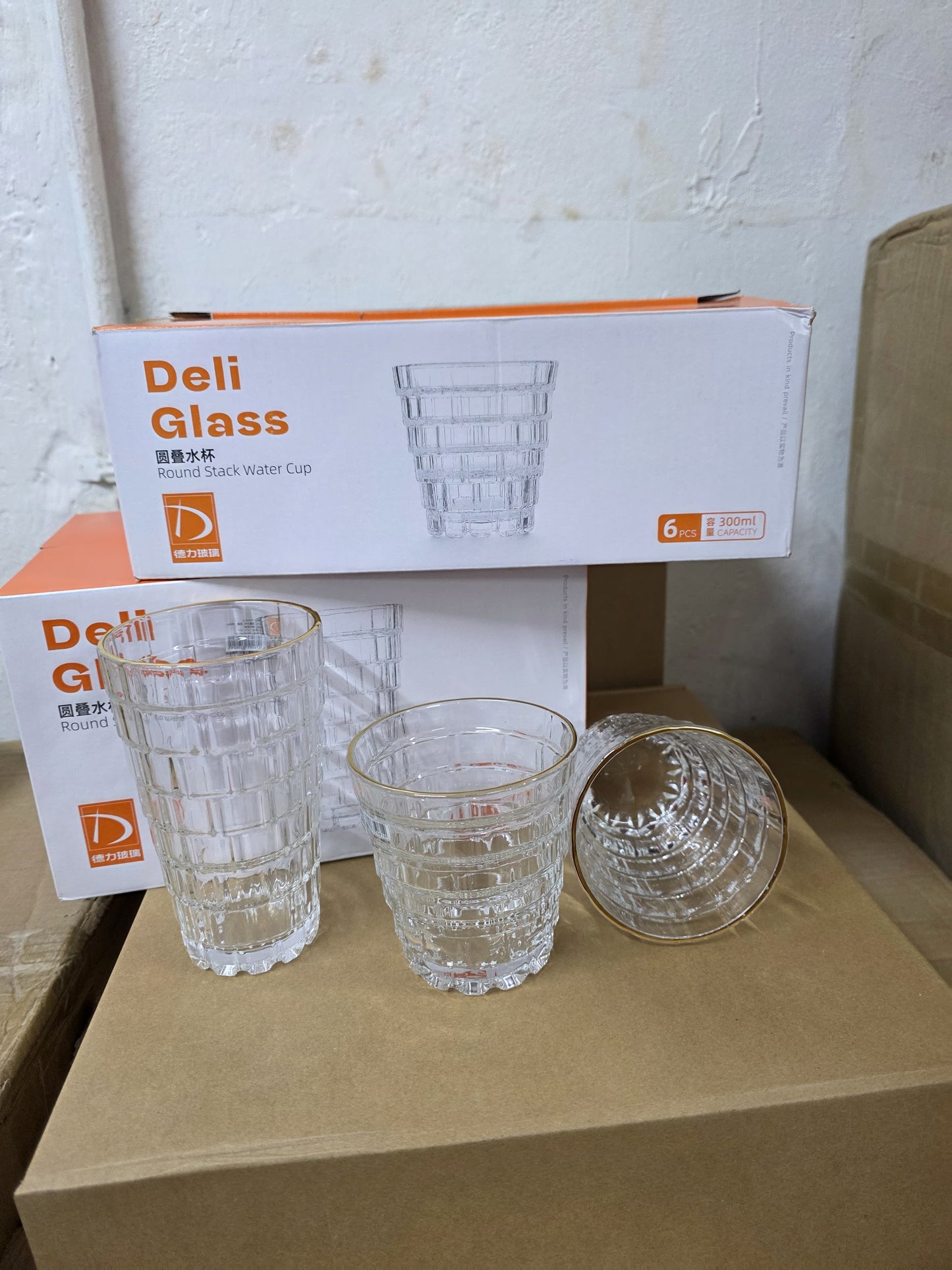 Clear Highball stackable glass cup