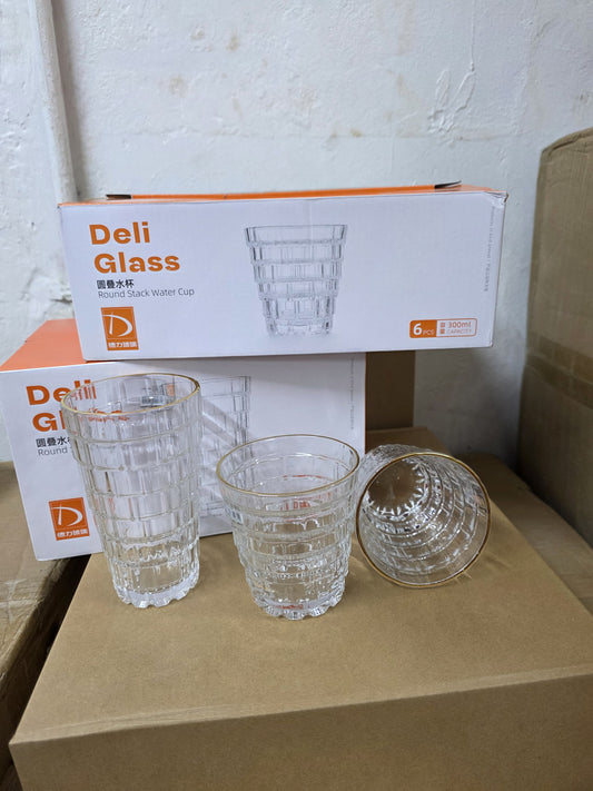 Clear Highball stackable glass cup
