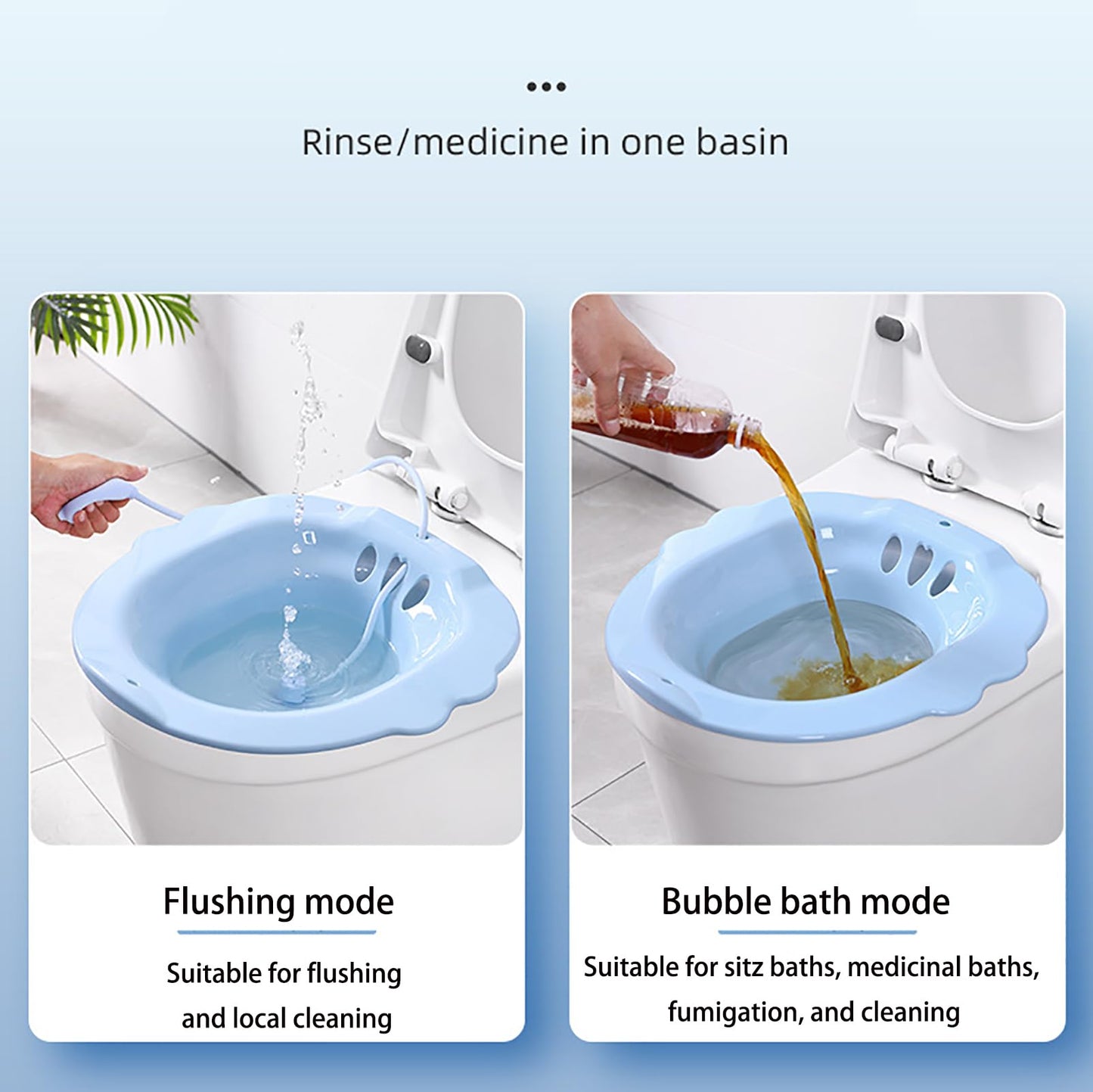 Postpartum Sitz Bath Basin with Hand Pump