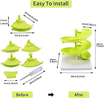 Sliding Spiral egg holder / fruit holder for about 20 eggs