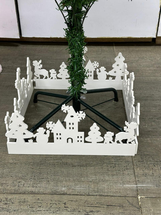 Christmas Tree Stitching Fence Splice Garden