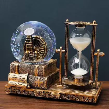 Vintage Ferris wheel Hour glass Decor