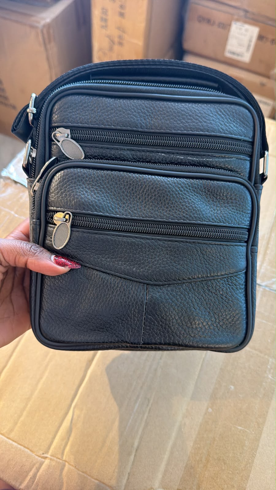 Premium Unisex Leather Crossbody Bag