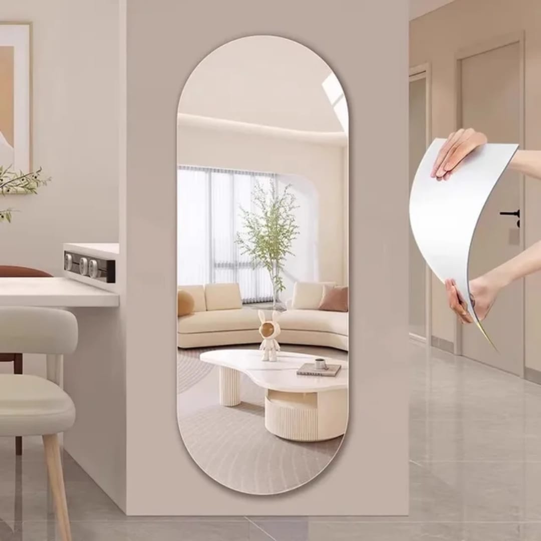 Unbreakable Acrylic Mirror / Self Adhesive Mirrors - Oval