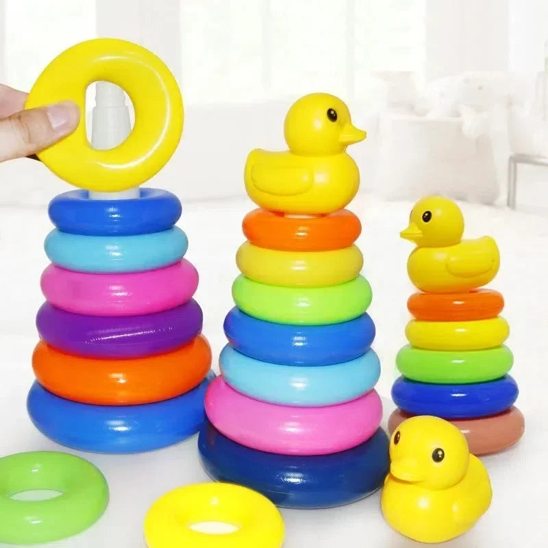 Kids stacking towers both 41cm and 30 cm tall