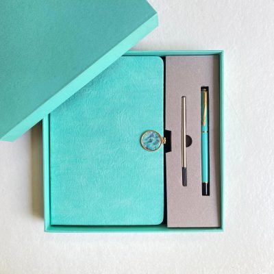 *Premium 3 in 1 A5 Executive Notebook Pen Gift Set - Gift Box & Bag Corporate Gifts Office Stationery, gift set notebook with spare pen