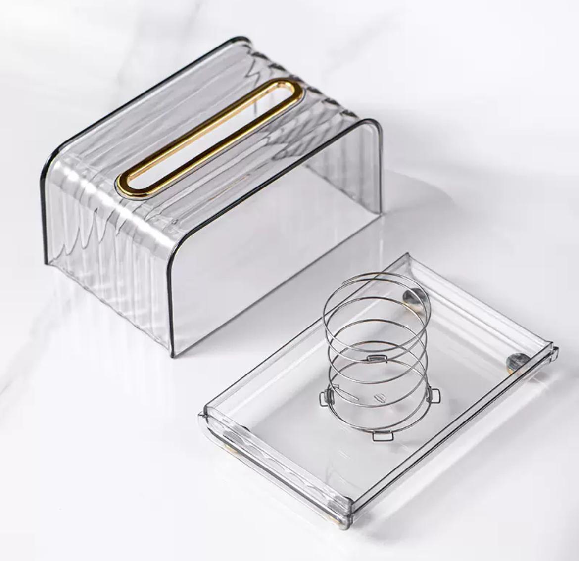 Luxury clear serviette holder