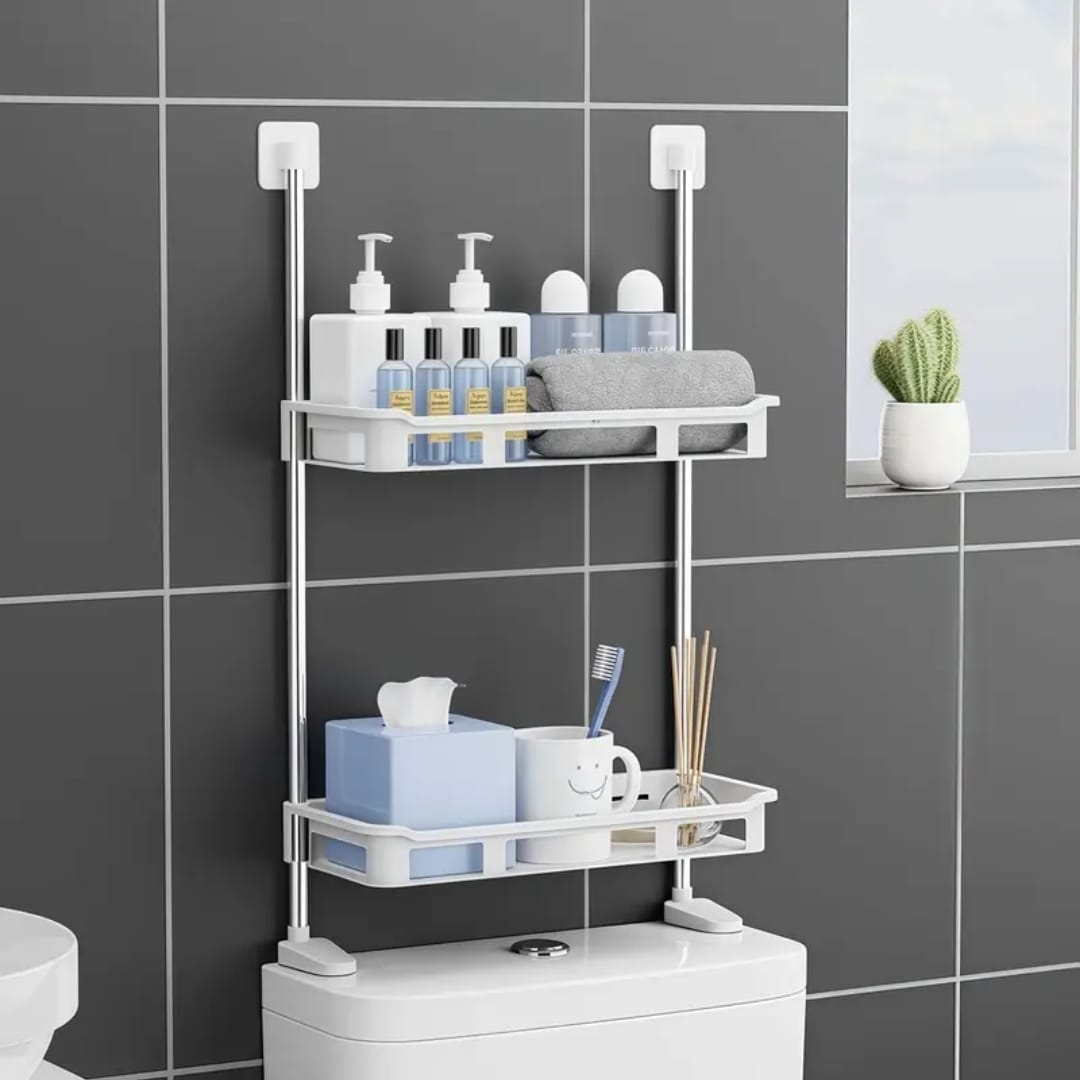 2-Layer No-Drill Multipurpose Shelf