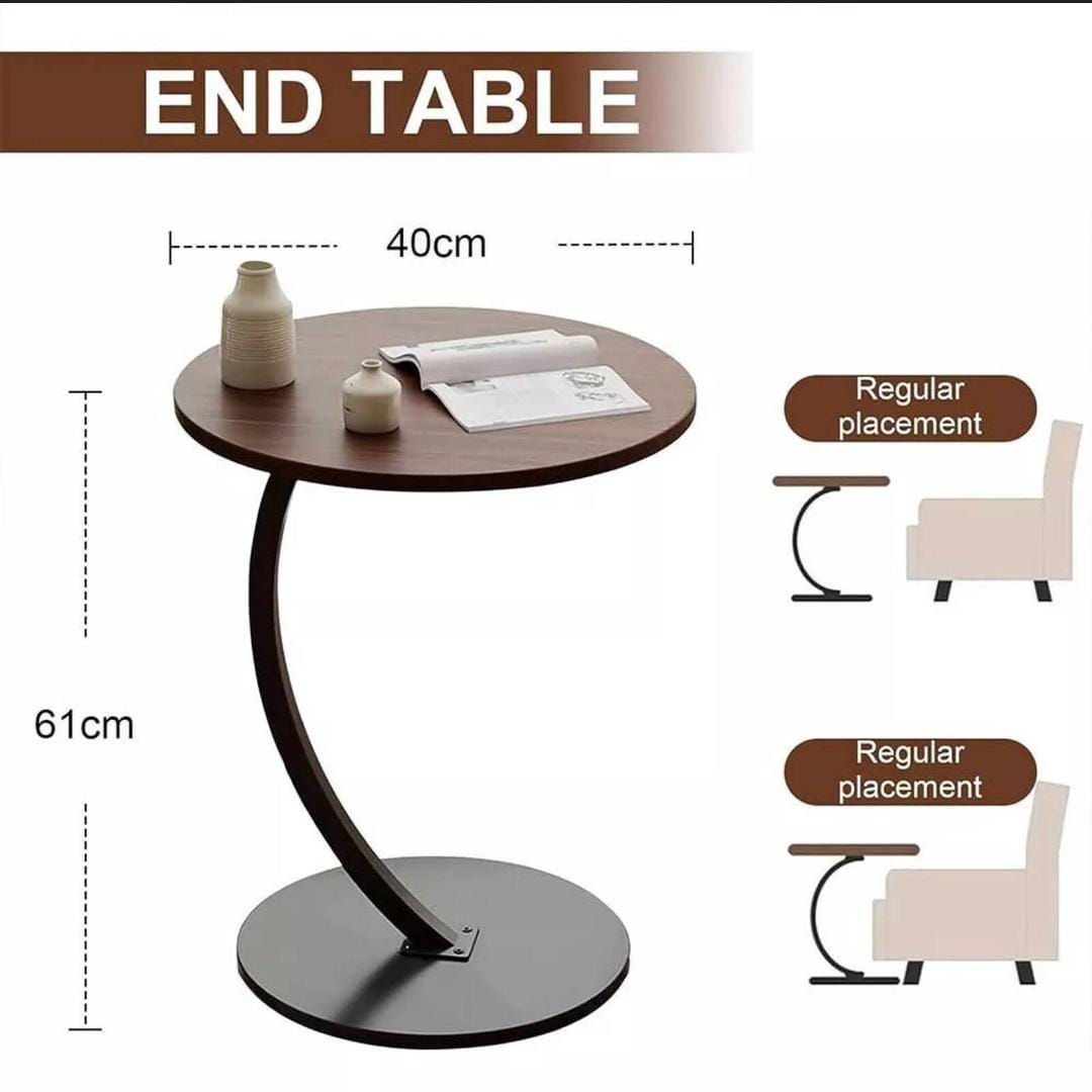 Round side table