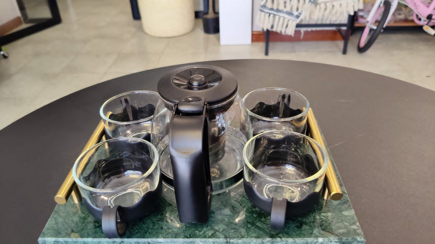 MINISO 4 in 1 Glass Tea Set