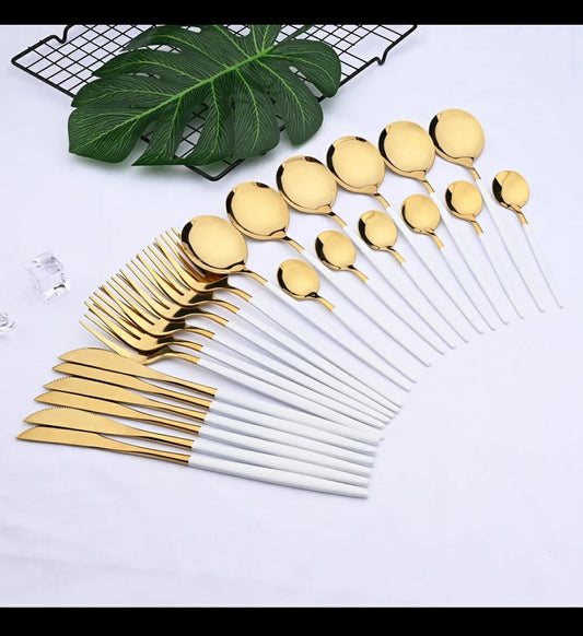 24pcs Luxury cutlery set stainless steel