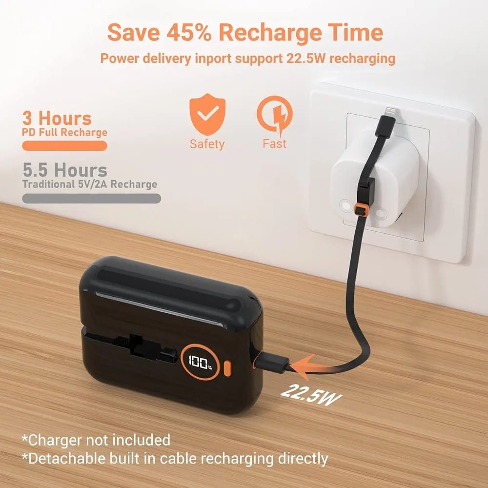 *Portable Charger, 10000mAh 22.5W Fast Charging