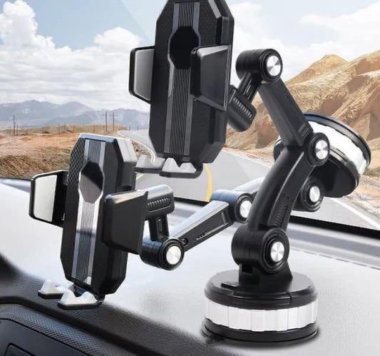 360 Rotatable Cellphone Car Phone Holder Fixed Shockproof Mobile Stand Big in GPS Support