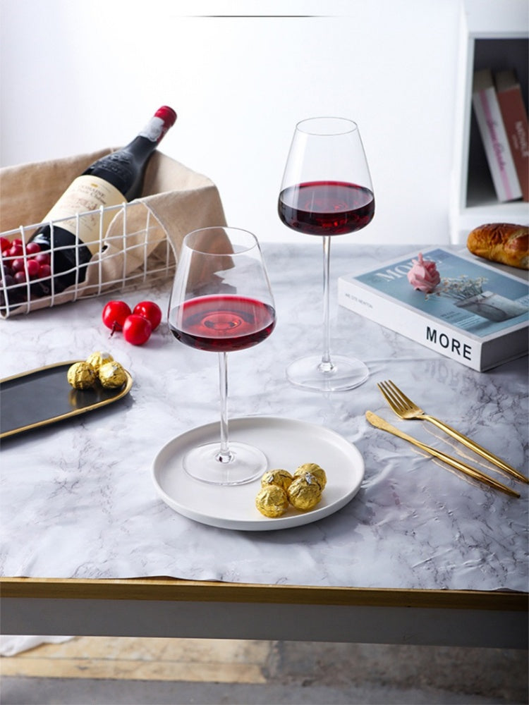 Burgundy tulip shaped wine glass  6pcs