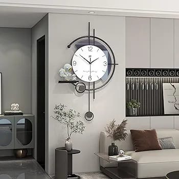 Living Room Decoration Wall Clock Simple Swinging Wall Clock