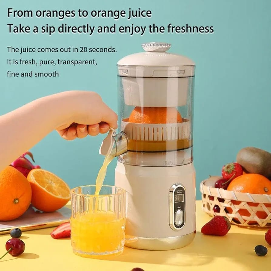 Rechargeable wireless portable electric citrus juicer / press