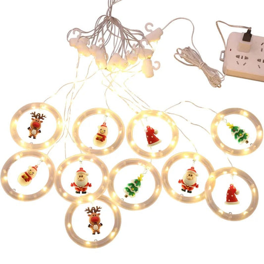 3M 10m Wish Ring Curtain Curtain Garland Christmas Decorations
