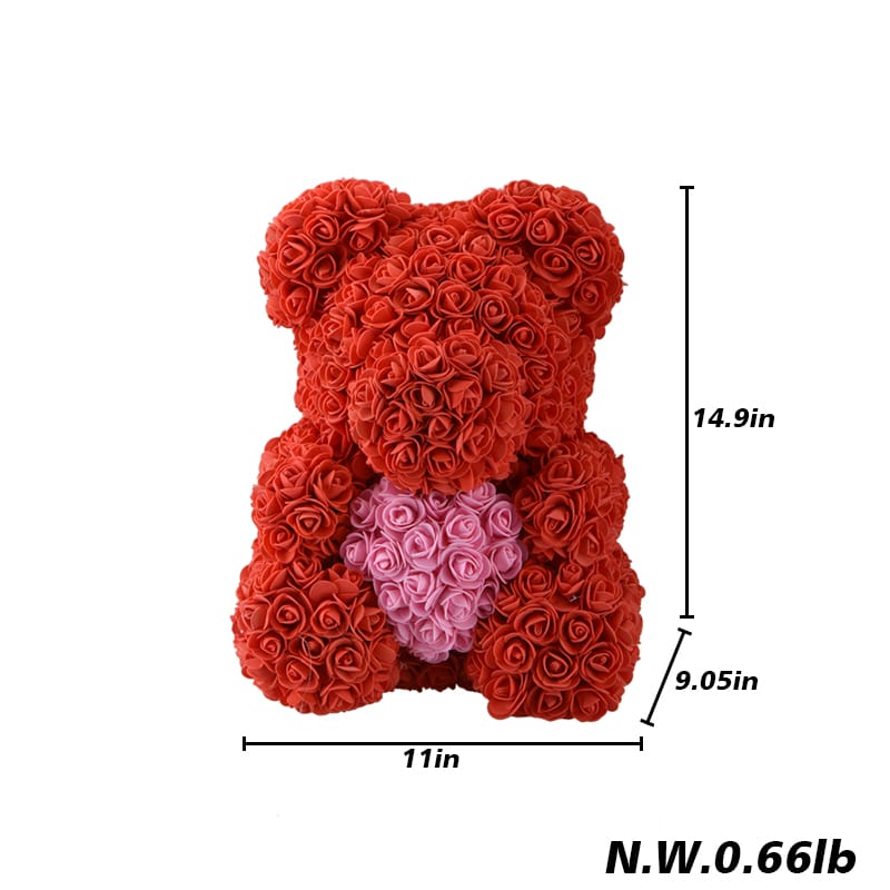 Artificial Flower Rose Bear, Universal for Festival Gift & Decoration
