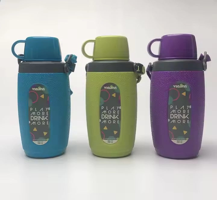 Kettle design water bottle unbreakable 580ml high-quality, BPA-free plastic, Large Capacity Children's Student Kids Sports Water Bottle Outdoor PE Cold Water Bottle
