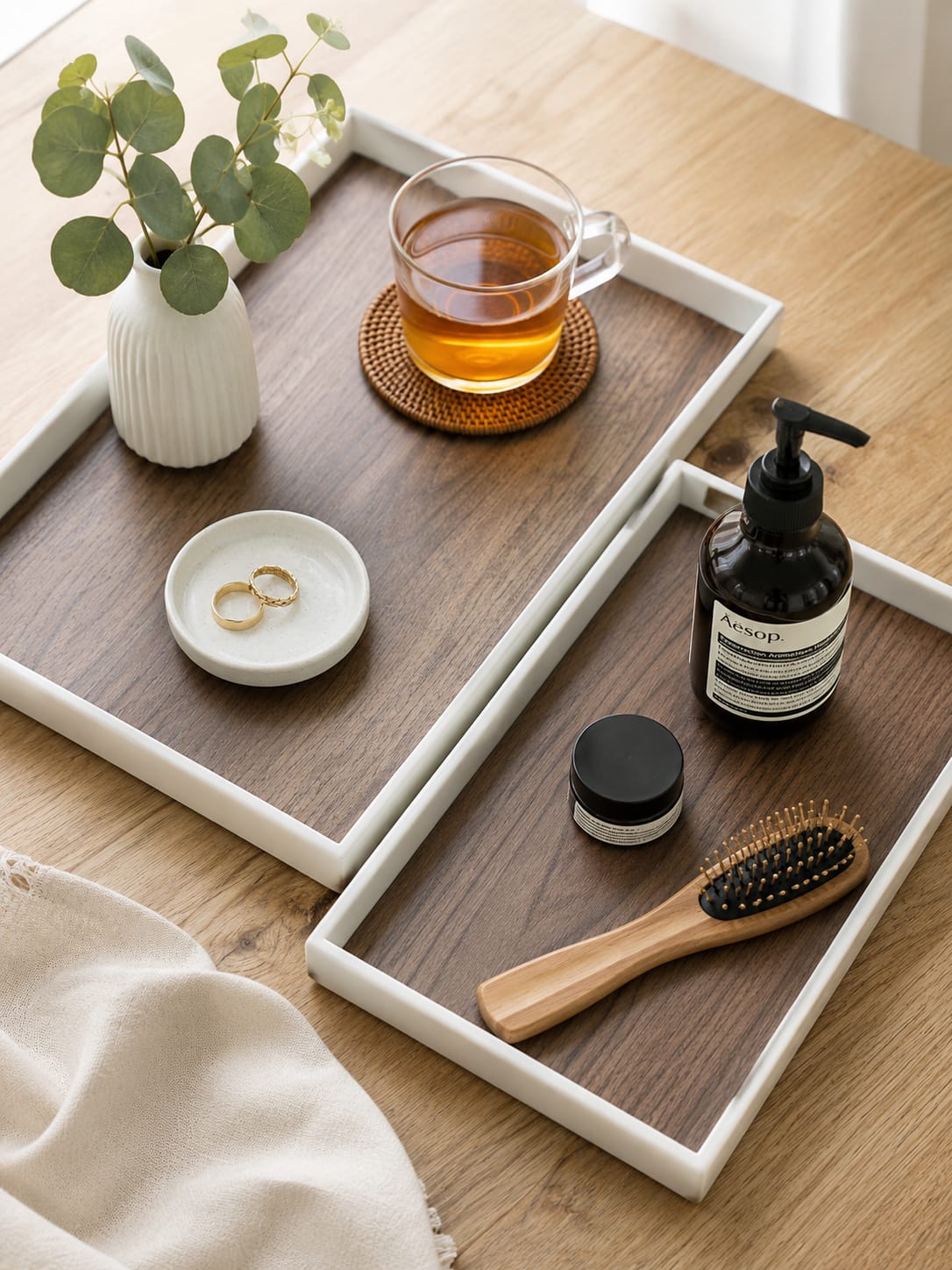 3PC Premium Wooden Serving Trays