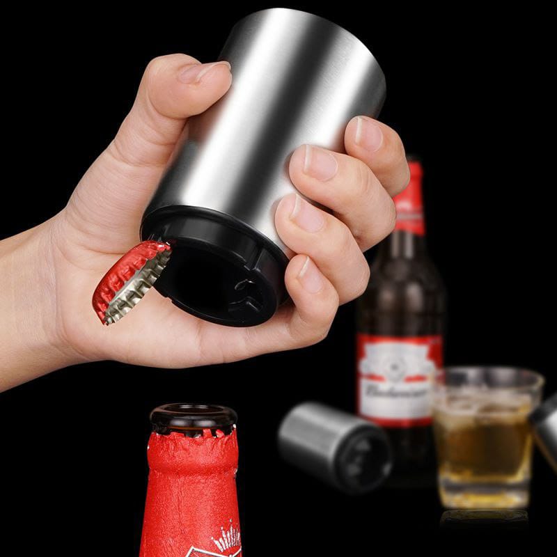 Automatic bottle opener