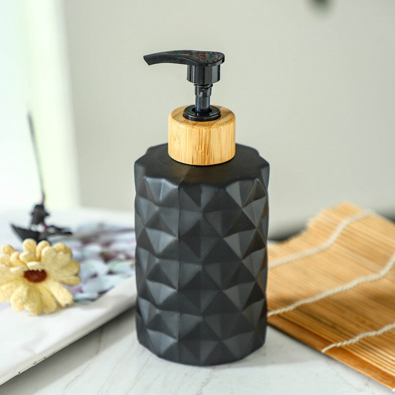 Luxury Glass Lotion Bottle Soap and Gel Dispenser Shower Gel Shampoo Container High Quality Soap Dispenser Bathroom Accessories