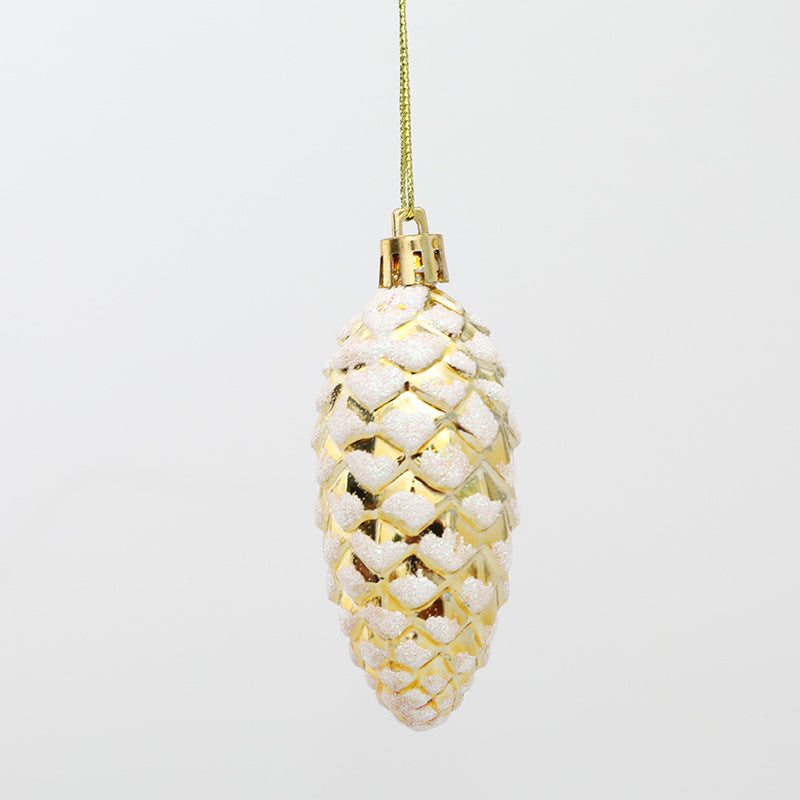 5Pcs Christmas Painted Pine Cone Balls