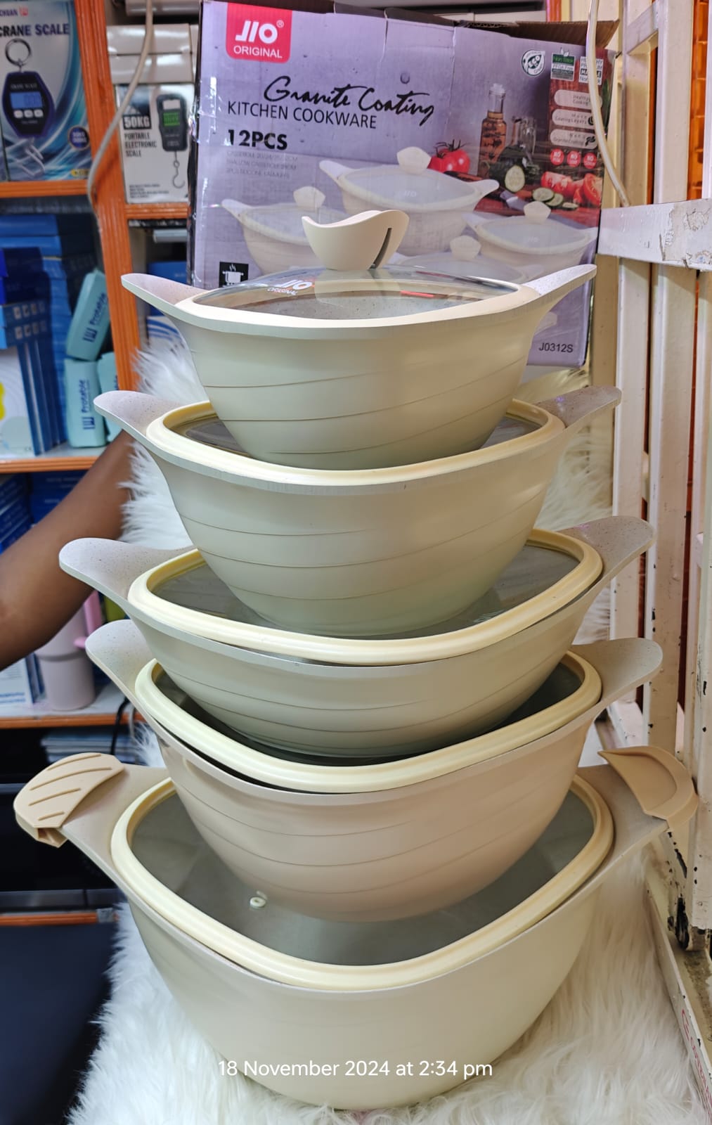 Granite 12pcs cookware set