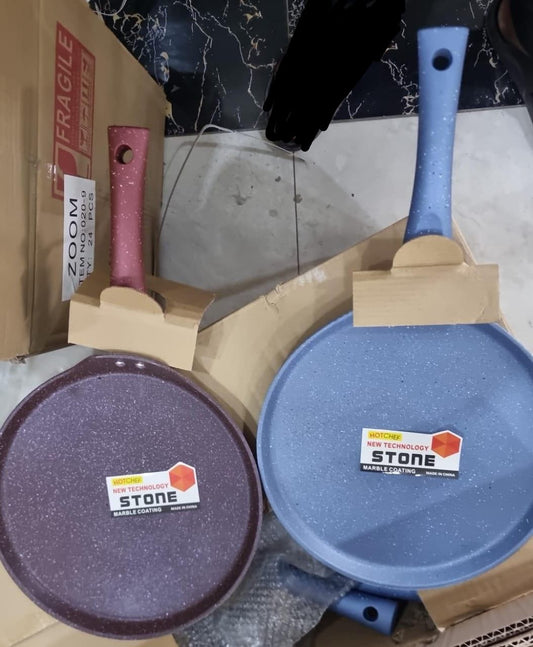 Stone Marble Coating 24cm Granite chapati pan