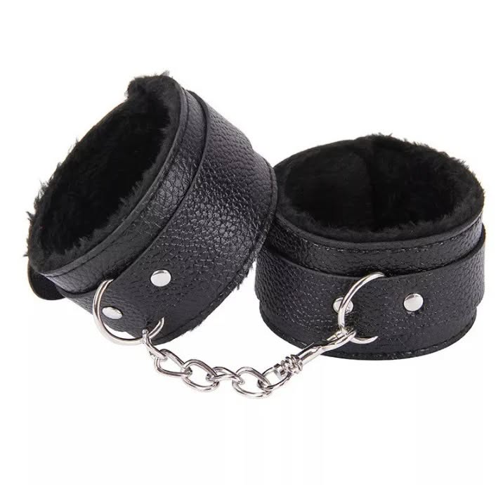 Sexy fluffy adult bondage cuffs