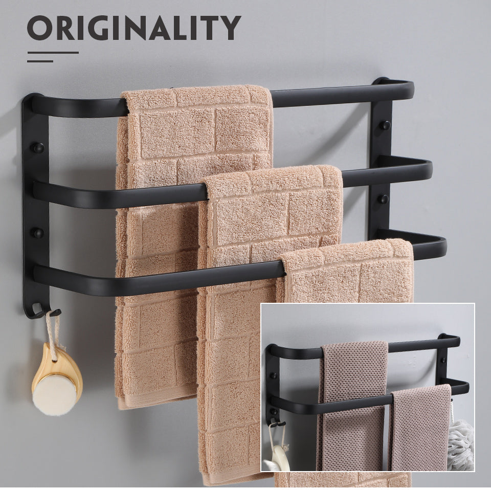 Stylist towel rack