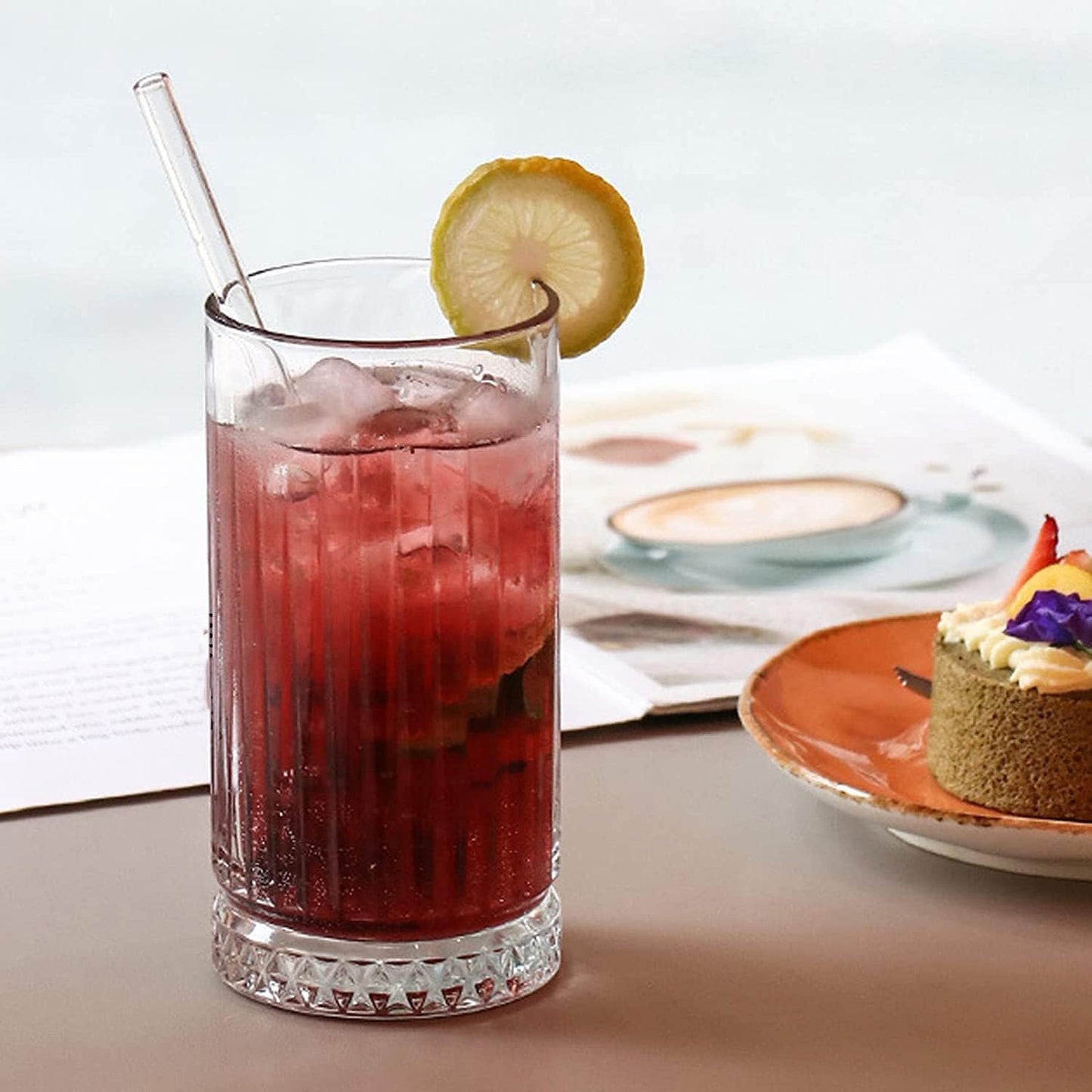 Ribbed high end Glass,sip in style