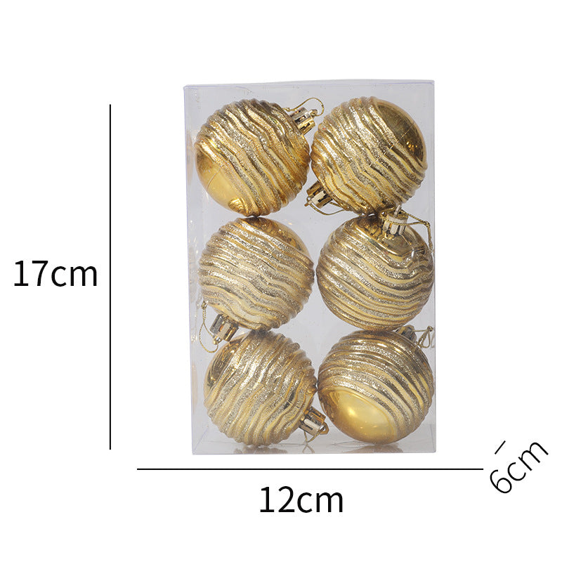 6pcs Christmas Ball 6cm