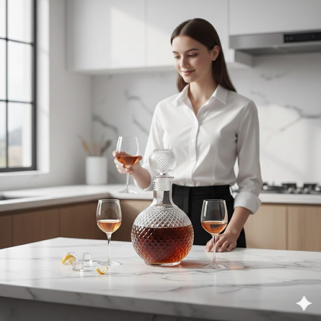 Premium Wine & Whiskey Serving Set