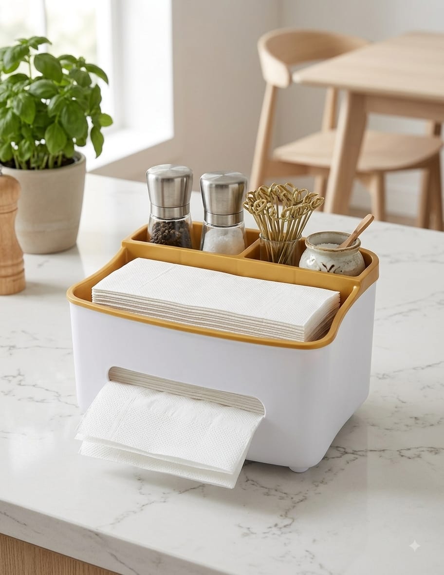 Simple Desktop Serviette Holder