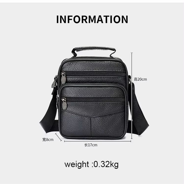 Premium Unisex Leather Crossbody Bag